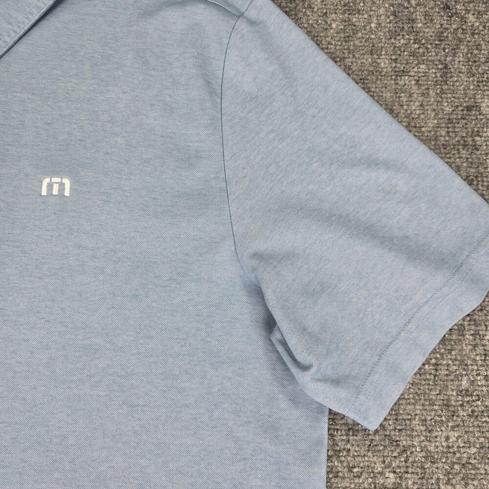 Travis Mathew Shirt Mens XL Blue Polo Pima Cotton Golf Active Casual Performance - Picture 13 of 16
